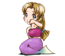 Mermaid princess Uno-chan sticker #1057814