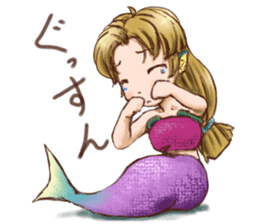 Mermaid princess Uno-chan sticker #1057815