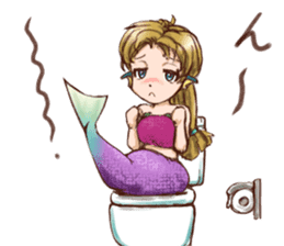 Mermaid princess Uno-chan sticker #1057817