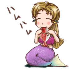 Mermaid princess Uno-chan sticker #1057818
