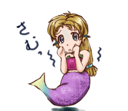 Mermaid princess Uno-chan sticker #1057822