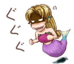 Mermaid princess Uno-chan sticker #1057824