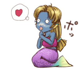 Mermaid princess Uno-chan sticker #1057826