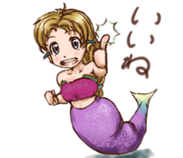 Mermaid princess Uno-chan sticker #1057828