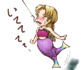 Mermaid princess Uno-chan sticker #1057835
