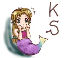 Mermaid princess Uno-chan sticker #1057841