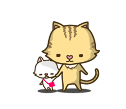 Tabby cat sticker -English- sticker #1059166