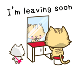 Tabby cat sticker -English- sticker #1059167