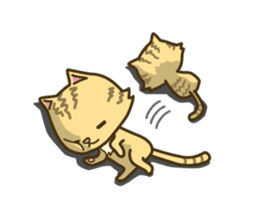 Tabby cat sticker -English- sticker #1059174