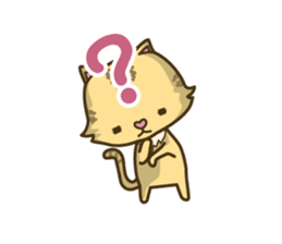 Tabby cat sticker -English- sticker #1059176