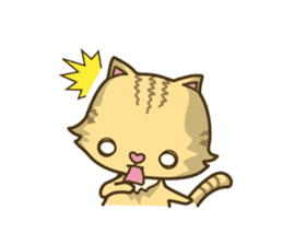 Tabby cat sticker -English- sticker #1059179