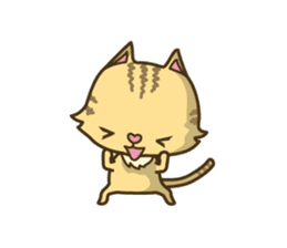 Tabby cat sticker -English- sticker #1059184