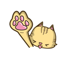 Tabby cat sticker -English- sticker #1059186