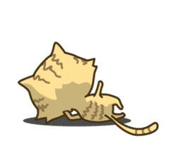 Tabby cat sticker -English- sticker #1059187