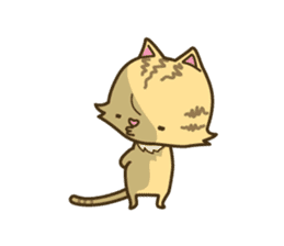 Tabby cat sticker -English- sticker #1059188