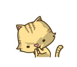 Tabby cat sticker -English- sticker #1059191