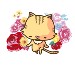 Tabby cat sticker -English- sticker #1059196