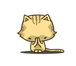 Tabby cat sticker -English- sticker #1059198