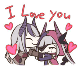 Devil twins "Liar and Gluttony" sticker #1060561