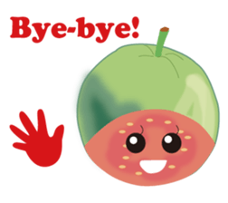 Okinawan Vegetable&fruits Useful words sticker #1061946