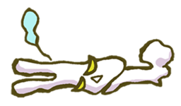 Gun-usa!Rabbit with the power to the eye sticker #1062024