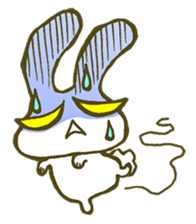 Gun-usa!Rabbit with the power to the eye sticker #1062025