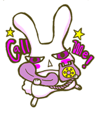 Gun-usa!Rabbit with the power to the eye sticker #1062037