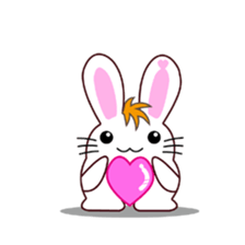 I am Raddy.Mixed of cat and rabbit. sticker #1062283
