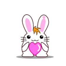 I am Raddy.Mixed of cat and rabbit. sticker #1062283