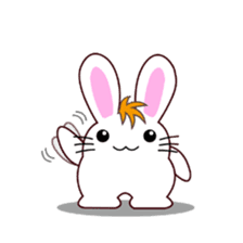 I am Raddy.Mixed of cat and rabbit. sticker #1062288