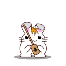 I am Raddy.Mixed of cat and rabbit. sticker #1062290