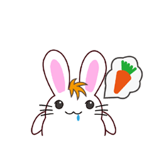 I am Raddy.Mixed of cat and rabbit. sticker #1062300