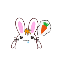 I am Raddy.Mixed of cat and rabbit. sticker #1062300