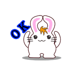 I am Raddy.Mixed of cat and rabbit. sticker #1062310