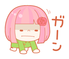 Lively flower girls sticker #1062423