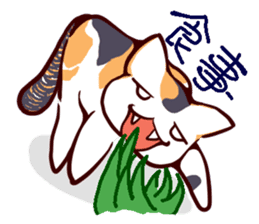 Tortoiseshell cat MII sticker #1062700