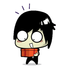 Hideo, the emo guy sticker #1063083