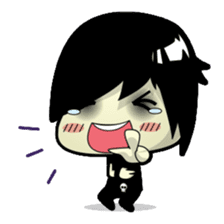 Hideo, the emo guy sticker #1063084