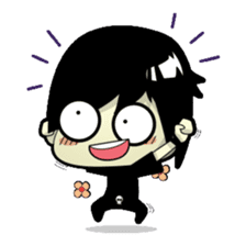 Hideo, the emo guy sticker #1063085