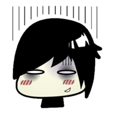 Hideo, the emo guy sticker #1063087