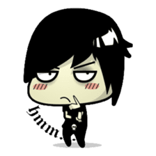 Hideo, the emo guy sticker #1063089