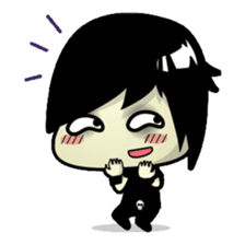 Hideo, the emo guy sticker #1063093