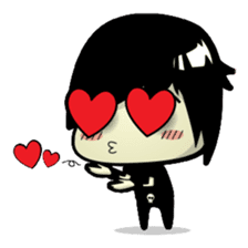 Hideo, the emo guy sticker #1063098