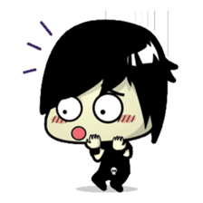 Hideo, the emo guy sticker #1063100
