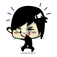 Hideo, the emo guy sticker #1063102