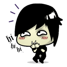 Hideo, the emo guy sticker #1063103