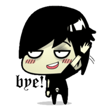 Hideo, the emo guy sticker #1063107