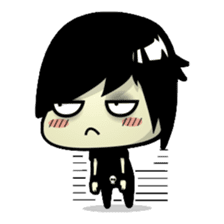 Hideo, the emo guy sticker #1063113