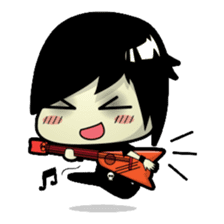 Hideo, the emo guy sticker #1063114