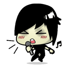 Hideo, the emo guy sticker #1063115